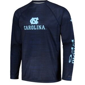 NWT North Carolina Tar Heels Columbia PFG Long Sleeve Shirt, Men’s Size XXL